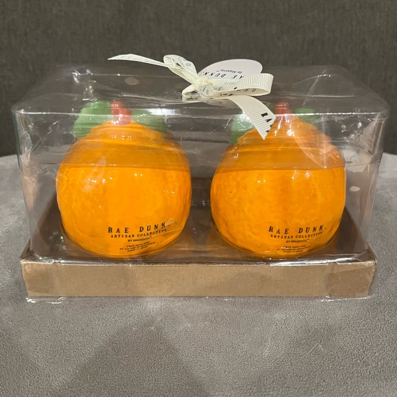 Rae Dunn Mandarin Orange Salt&Pepper Shakers***brand new - Picture 6 of 6